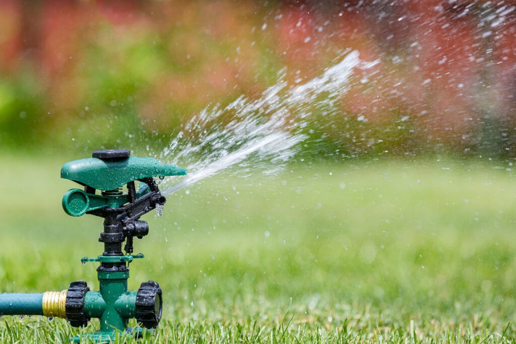 sprinkler water