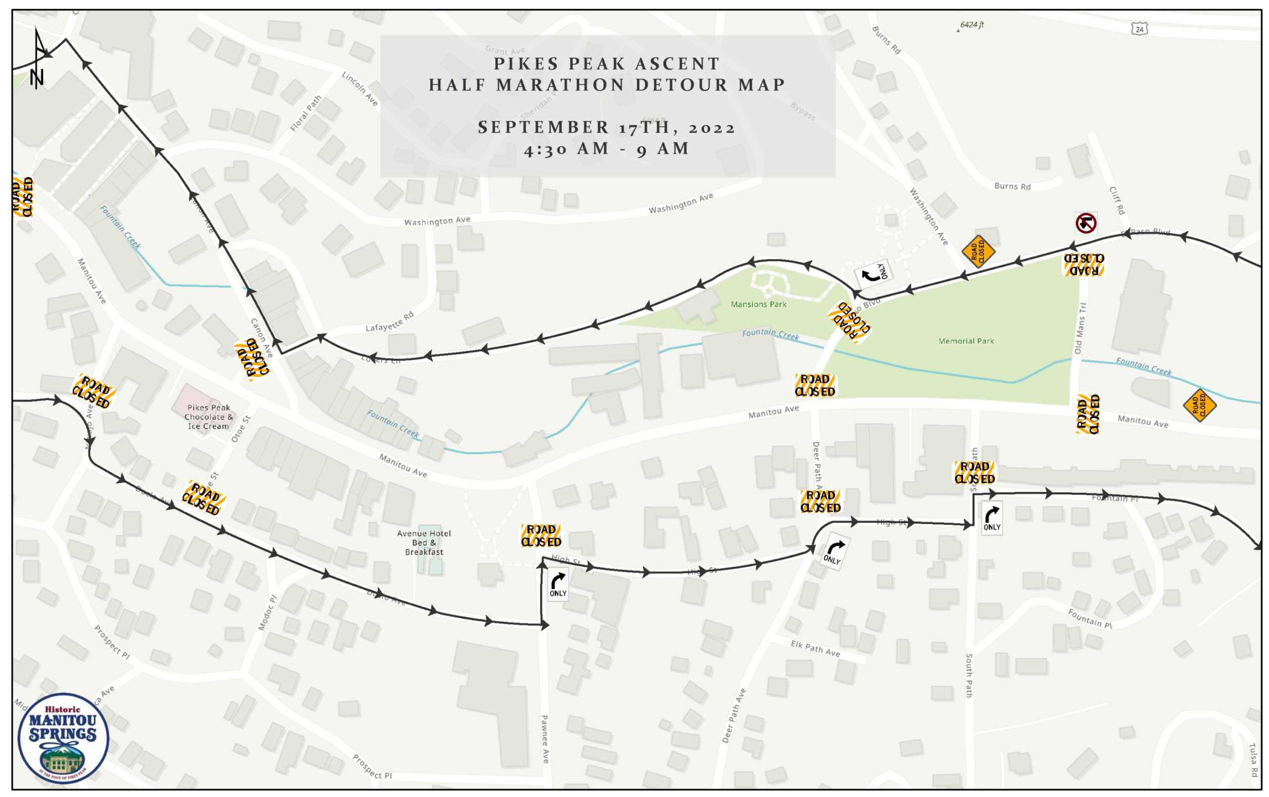 Ascent-detour map