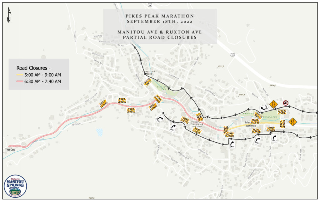 Marathon-road closures map