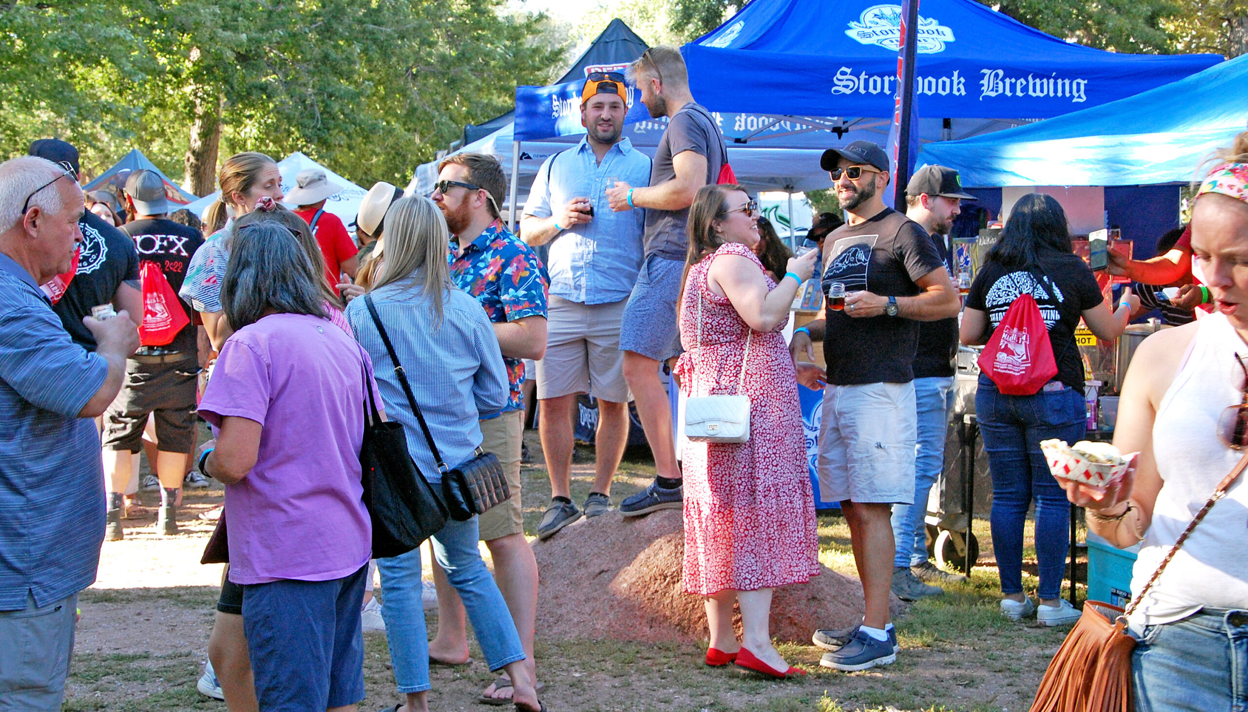Photos by Rhonda Van Pelt. Soda Springs Park is filled with beer lovers sampling their favorite adult beverages.
