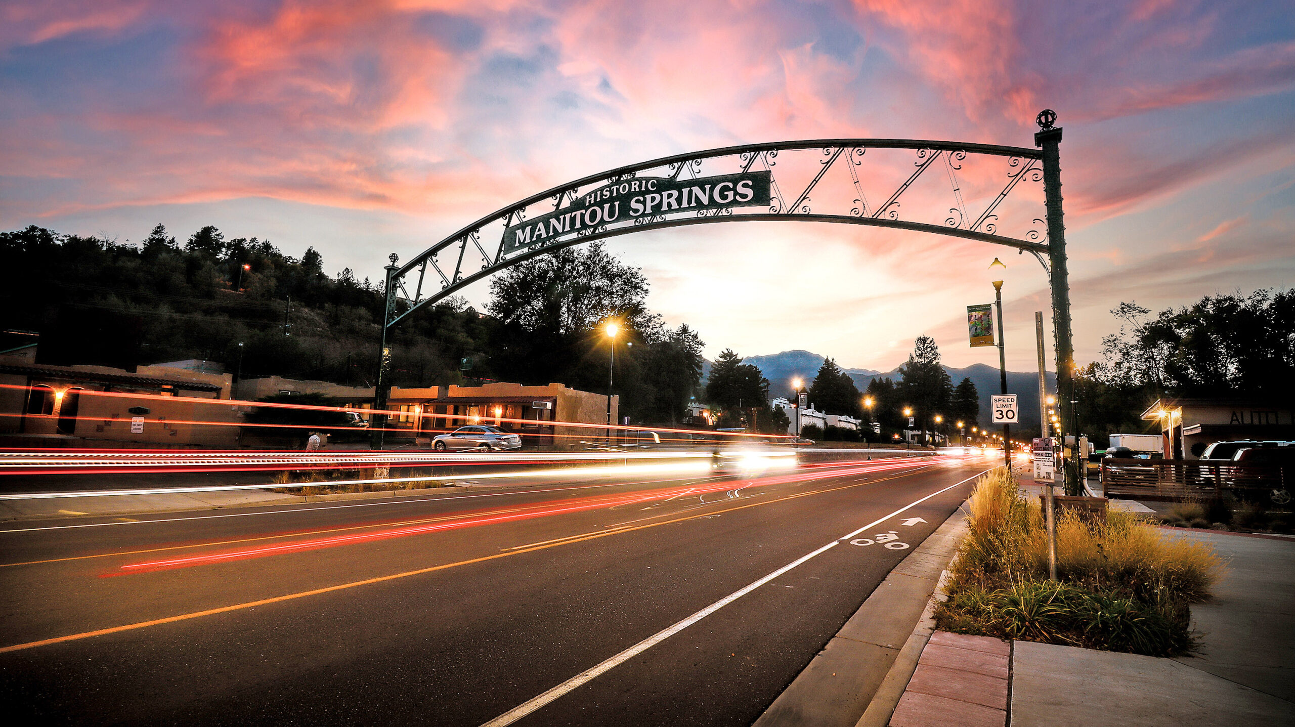 Courtesy photo. Nicole Ford won first place with this time-exposure photo of the eastern welcome arch.