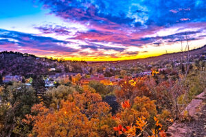 Courtesy photo. Mickey Simpson captured this vivid sky from a hill overlooking the city for third place.