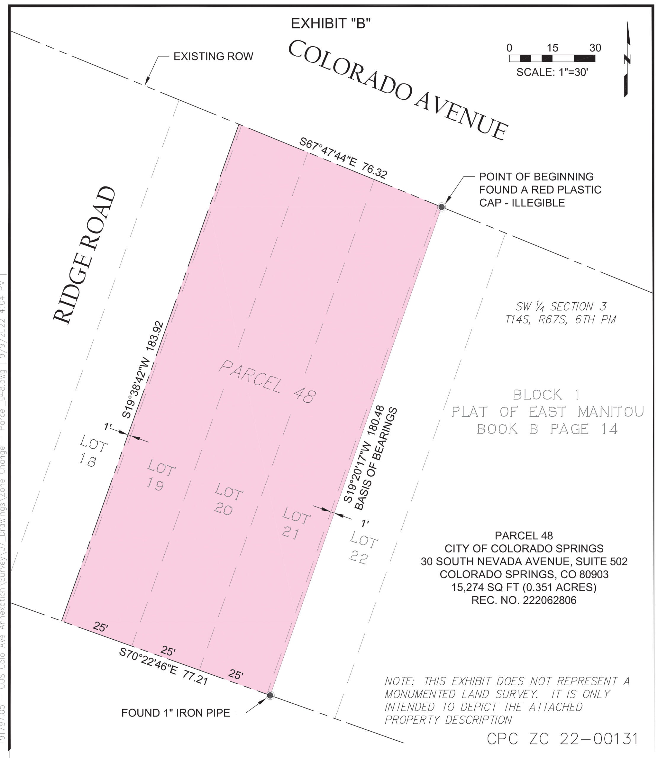 Courtesy image. This shows one parcel that would be annexed into the city of Colorado Springs.