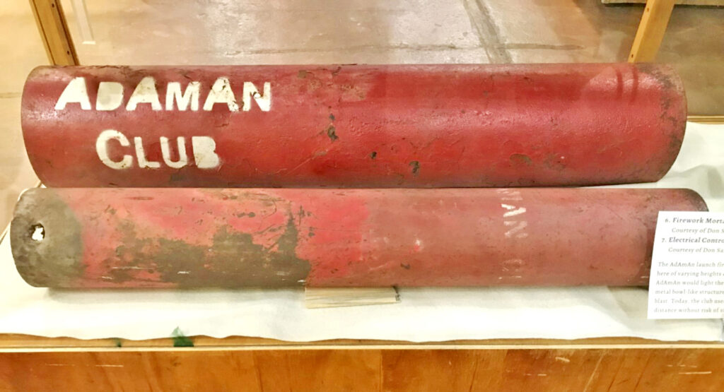 Courtesy photo. These are mortars used to set off fireworks in earlier years.