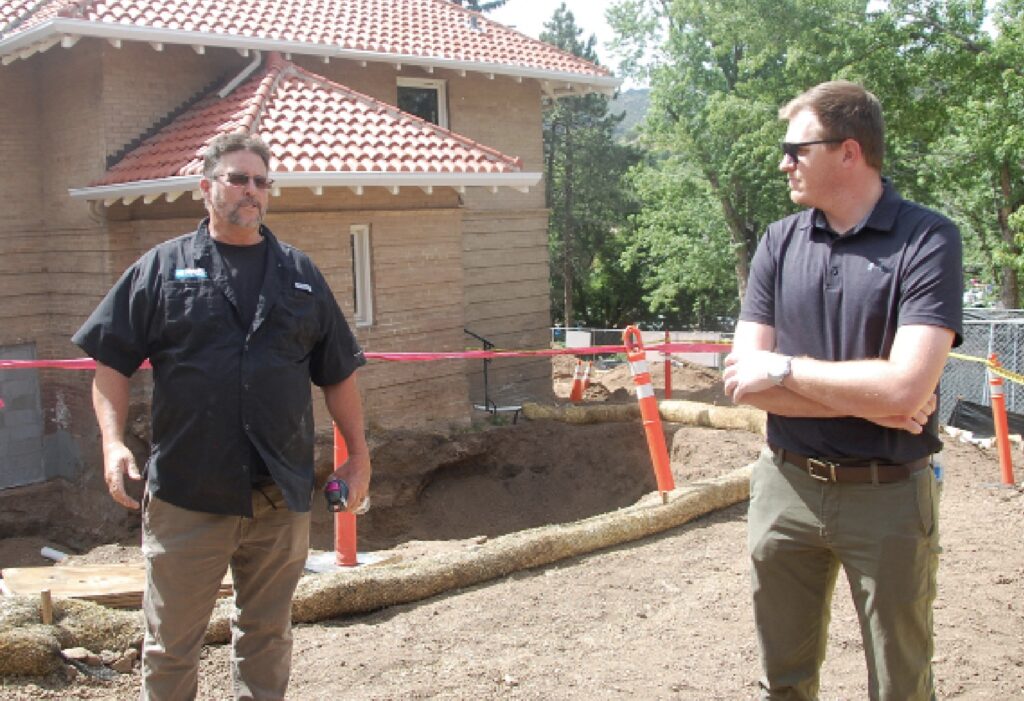 From Left to right: Mark Davis, superintendent. Blake Faulkenberry, project manager